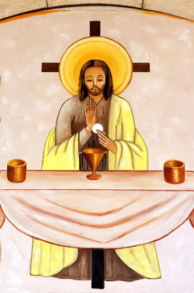 Latrun Manastırı Hıristiyan boyama — Stok fotoğraf