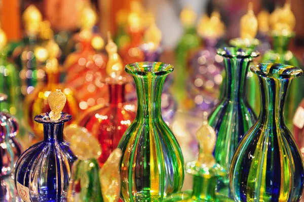 Objetos de vidro em Murano Island, Itália — Fotografia de Stock