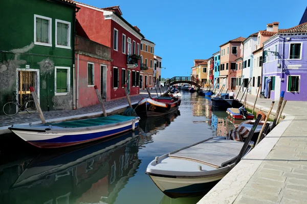 Burano colorido, Itália — Fotografia de Stock