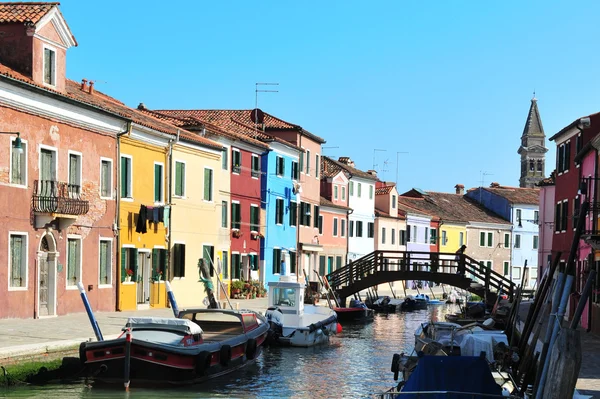 Kleurrijke burano, Italië — Stockfoto