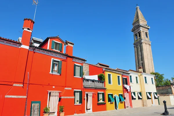 Красочный Бурано, Италия — стоковое фото