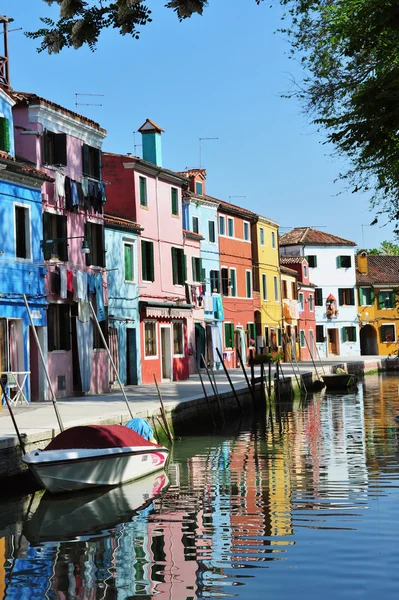 Färgglada burano, Italien — Stockfoto