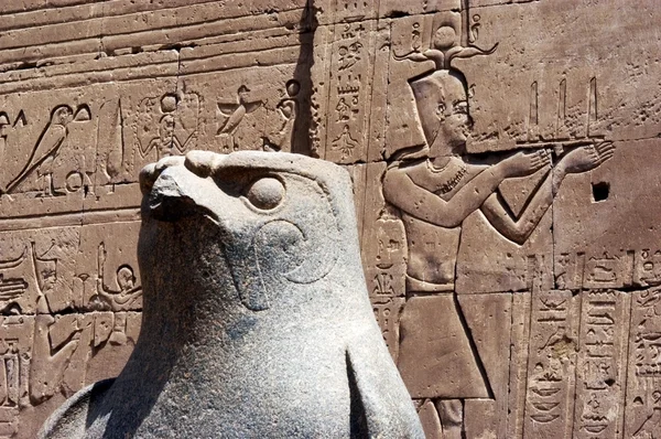 Edfu temploma, Edfu, Egyiptom — Stock Fotó