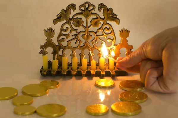 Żydowska świąteczna Chanuka — Zdjęcie stockowe