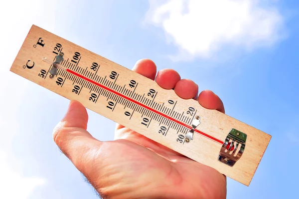 Värmeböljan höga temperaturer — Stockfoto