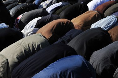 Muslims Pray clipart