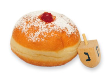 Doughnut and spinning top clipart