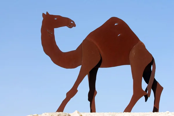 Camel Statues in the Negev, Israel — Stock Photo, Image