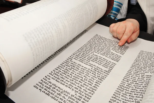 Ragazzo che legge Torah al Muro del Pianto — Foto Stock