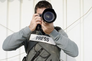 Professional Photojournalist clipart