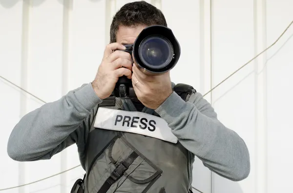 Professioneller Fotojournalist — Stockfoto