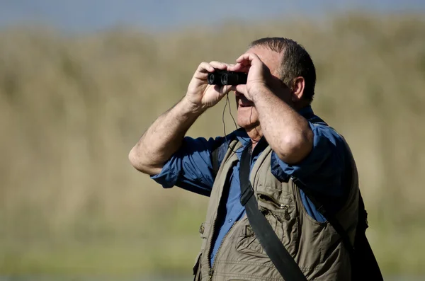 Kuş gözlemcisi — Stok fotoğraf