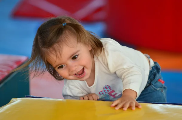 Child Plays in Play Center — Stock Photo, Image