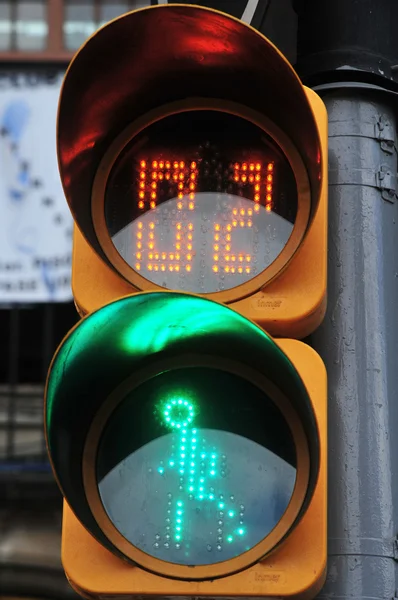 Mexican pedestrian traffic lights — Stock Photo, Image