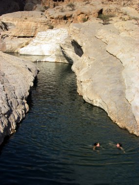 Natural Wadi in Oman clipart