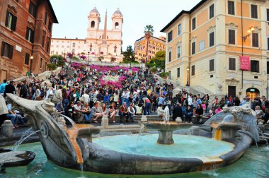 The Spanish Steps Rome clipart