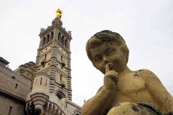 Notre Dame de la Garde, Marsella, Sur de Francia — Foto de Stock