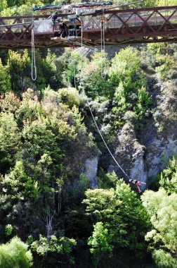 bungy atlama, queenstown, Yeni Zelanda