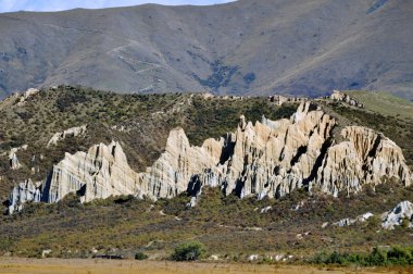 Manzaralı south Island, Yeni Zelanda