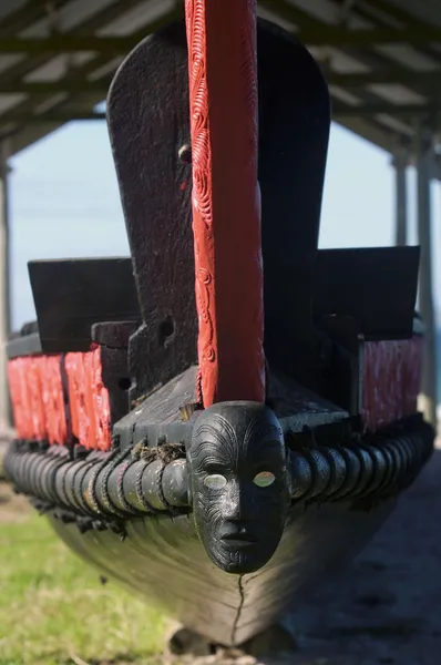 Hagyományos új-zélandi Maori Waka — Stock Fotó