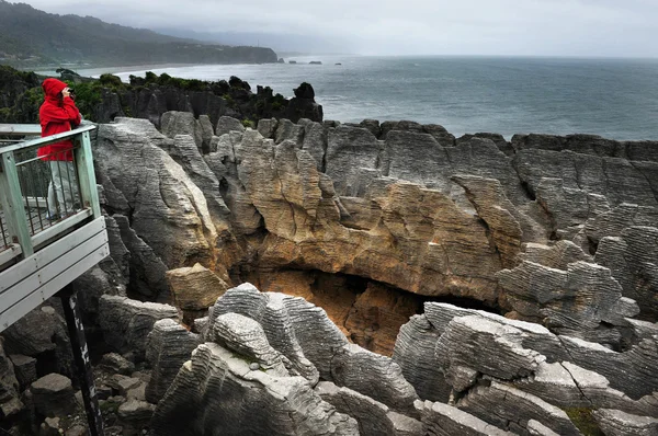 Nova Zelândia South Island Panqueca Rocks — Fotografia de Stock
