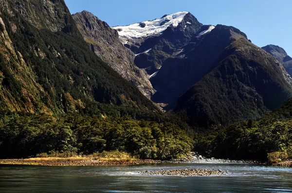 Fjordy Nowa Zelandia — Zdjęcie stockowe