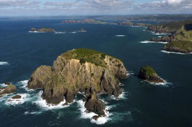 Aerial View of Bay of Islands, New Zealand clipart