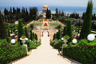 gezi fotoğrafları bahai türbelerin haifa, İsrail-