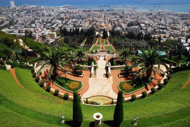 gezi fotoğrafları bahai türbelerin haifa, İsrail-