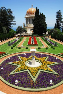 gezi fotoğrafları bahai türbelerin haifa, İsrail-