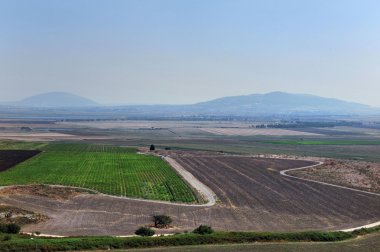 Fotoğraf İsrail seyahat - tabor ve Izrael dağ Vadisi