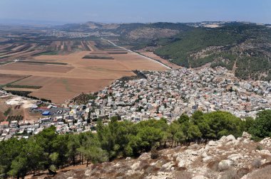 Fotoğraf İsrail seyahat - tabor ve Izrael dağ Vadisi