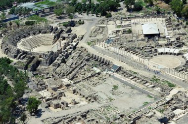 İsrail - antik beit shean seyahat fotoğrafları