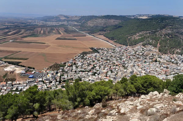 Cestování fotografie Izraele - mount tabor a izrael údolí — Stock fotografie