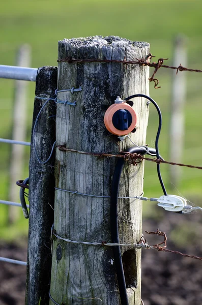 Elektrikli çit — Stok fotoğraf