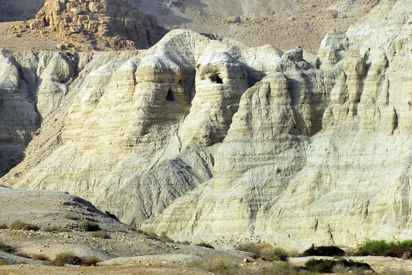 Reizen foto's van Israël - qumran grotten — Stockfoto