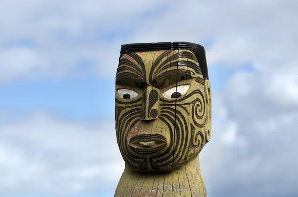 Maorský řezbářství — Stock fotografie