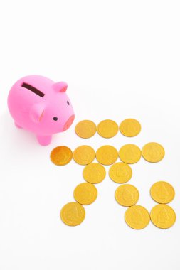 kumbara ve renminbi işareti