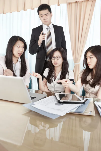 Group of business discussion — Stock Photo, Image