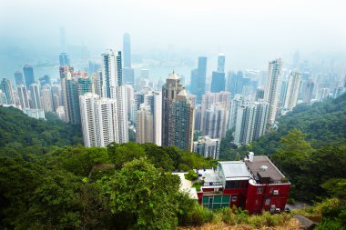 Hongkong cityscape clipart
