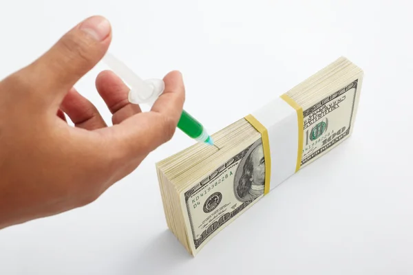 Financial injection — Stock Photo, Image