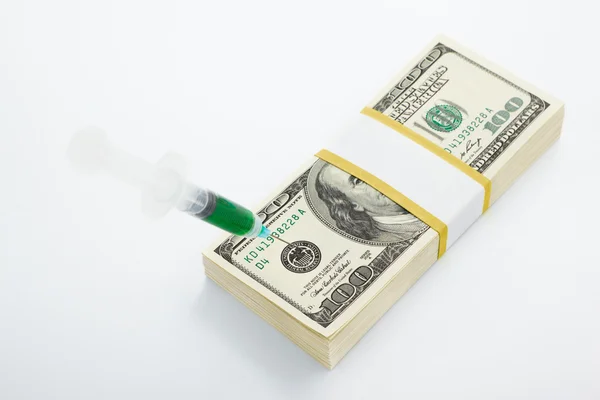 Financial injection — Stock Photo, Image