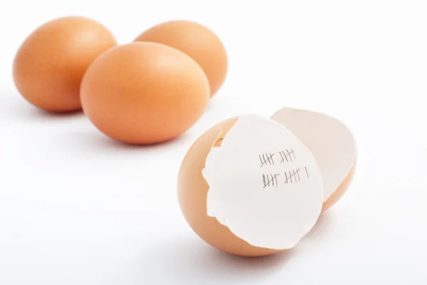 Kikelt tojást — Stock Fotó