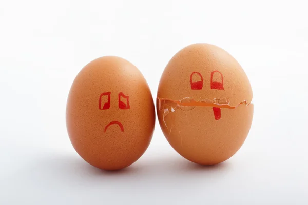 Sorridente sulle uova — Foto Stock
