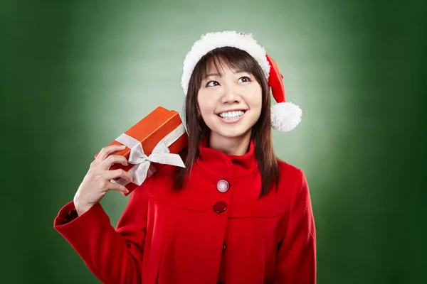 Kerst meisje — Stockfoto