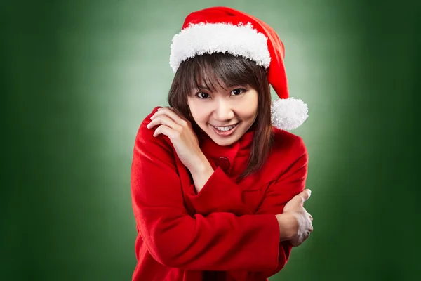 Kerst meisje — Stockfoto