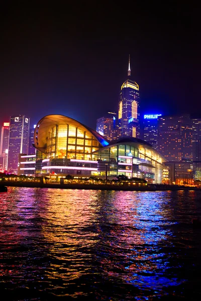 stock image Hong Kong cityscape at night