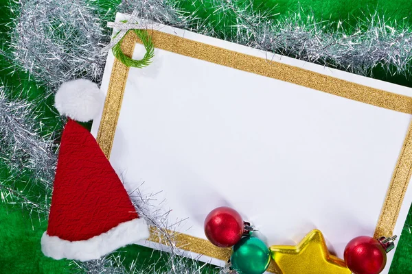 Papier en Kerst ornamenten — Stockfoto