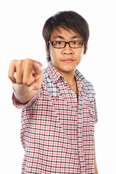 Chinese young adult pointing — Stock Photo, Image