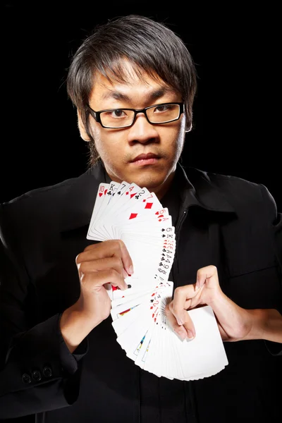 Ázsiai bűvész kártyák — Stock Fotó